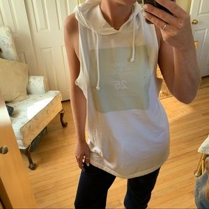 Sleeveless Cotton Top with Hood